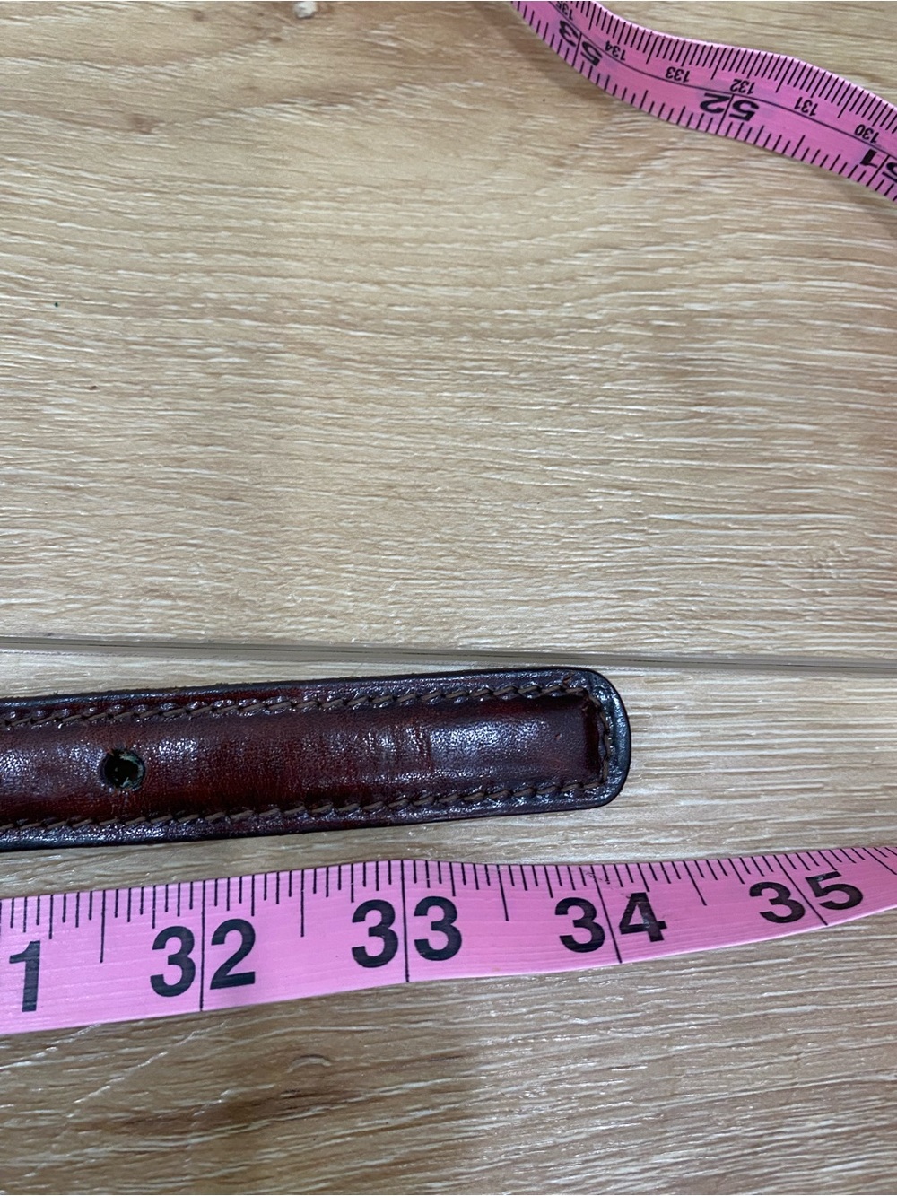 Vintage Solid Brass Mallard Duck Leather Belt Women’s Size 30 Preppy Americana - Picture 3 of 8